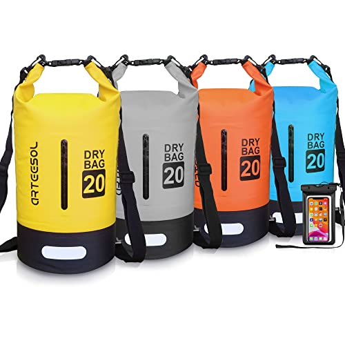 Blackace arteesol Dry Bag - 5L 10L 20L 30L Waterproof trockener Beutel/Sack wasserdichte Tasche mit Langem justierbarem Bügel für Kayaking Boots-Ausflug Kanu/Fischen/Rafting/Schwimmen/Snowboarding