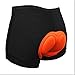 Xcellent Global 3D Padded Men's Bicycle Cycling Underwear Shorts Underpants - FS001M, Mens-Black, Medium