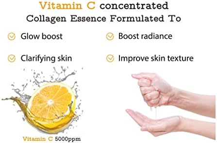 MEAROSA NEW Vitamin C Collagen Firming Facial Sheet Mask Korean Skin Care Hydrating & Nourishing Premium Quality Natural ingredients Essence Sensitive skin(8 Variety pack 25ml)