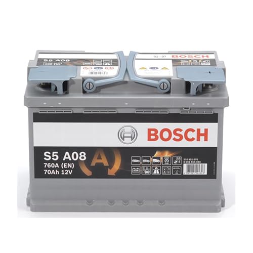 AGM-Batterie 70 Ah Bosch S5 A08 für Fahrzeuge mit Start-Stopp-Automatik