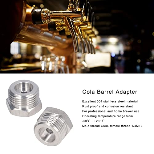 Image of Distributor Adapter 304 Stainless Steel Connector for Pneumatic Hydraulic Equipment Plumbing Non Rust Male Thread G5 /8 Female Thread 1 /4MFL Excellent Performance