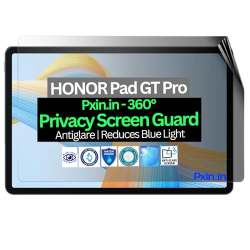 Image of Pxin Tablet Privacy Guard compatible with HONOR Pad GT Pro | Screen protector | Anti-Glare | Blue light filter | 360 degree Anti Spy | Eye Protection