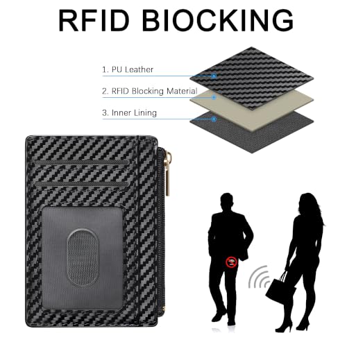 Image of Tipmile Mens RFID Wallet, Small Slim Business Credit Card Holder, Mens Gift