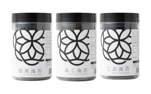 ボトル海苔3種 計3本セット 焼き あじ しお 8切×40枚×各1本