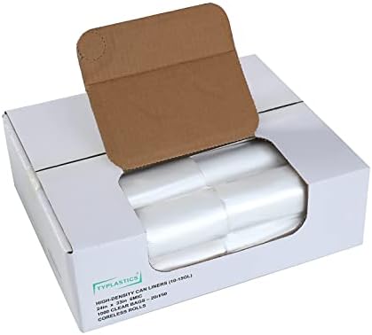 TYPLASTICS Trash Can Liners - Wholesale 1000 Count High Density G...