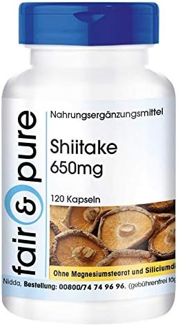 Shiitake 650 Mg 1 Gelules Lentinula Edodes Vegan Amazon Fr Hygiene Et Sante