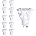 Bioluz LED 10 Pack LED Bulbs Commercial Grade GU10 LED Light Bulb Dimmable 3000K, 50W Halogen Replacement, LED Lights for Bedroom & Home Decor, 120V UL Listed Light Bulbs (Pack of 10)