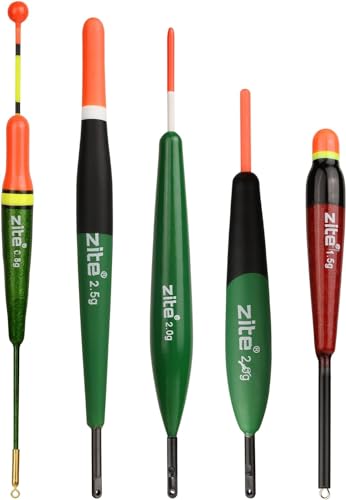 Foto von Zite Fishing Allround Posen-Set - Angelposen & Schwimmer zum Angeln - 20 Knicklicht-Posen Waggler Mehr mit Posen-Rohr, Posen Angeln Angelzubehör Set Angel Schwimmer, Angel Posen Pose Angelpose