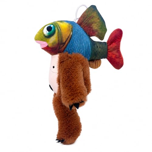 A surreal fish-head-ape meme plush straight from the Italian Brainrot internet rabbit hole — guaranteed to confuse and delight anyone who sees it.