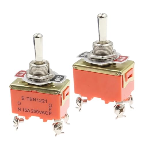 Interrupteur à bascule E-TEN1221 4 broches SPST 15A 250V