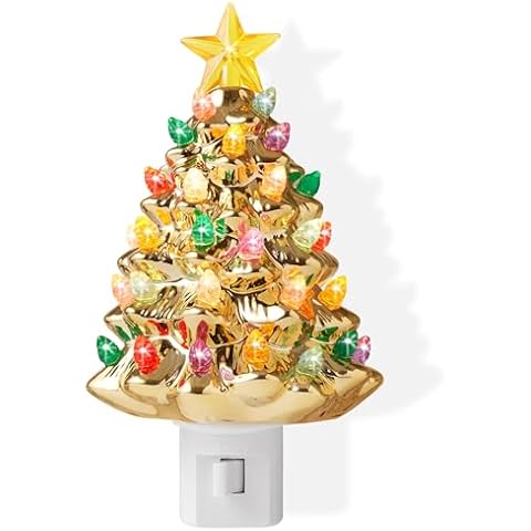 Casafield Ceramic Christmas Tree Night Light Cover