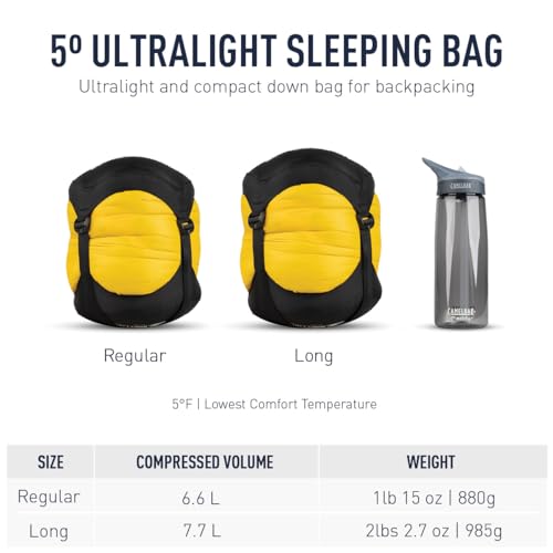 Sea to Summit Spark Ultralight Sleeping Bag de plumón, 5 grados, talla larga miniatura 2