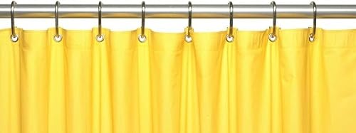 Vista 45 de Dependable Industries inc. Essentials Cortina de ducha magnetizada para baño con ojales de metal impermeable (rosa)