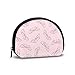 Pastel Rose Papillon Répétition Motif Femmes Coin Sac à Main Pochette Sac de Rangement Changement Clé Sac Petit Portefeuille