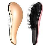 JEELEEKO 2 Piezas Cepillo desenredante,Cepillo para Cabello, Antiestático Cepillo para Cabello Favorece Crecimiento del...