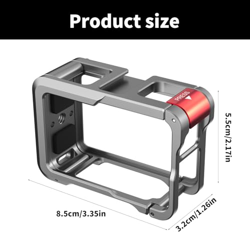 Cage de caméra multifonctions pour cadre vidéo Action 5Pro métal - 6