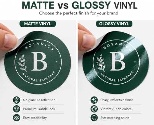 Image of Personalized Logo Stickers for Business Customized Sticker Vinyl Labels customised for Customized Logo Stickers for Small Business | Peel & Stick Labels (Circle)