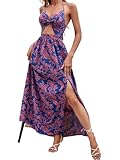 Anlass: Dieses charmante und sexy Sommerkleid ist perfekt für Kavationen, ein schönes Outfit für Strände, Picknicks, Sonnenbaden, Verabredungen, Reisen usw. Es ist ein perfektes Geschenk für Familie und Freunde.