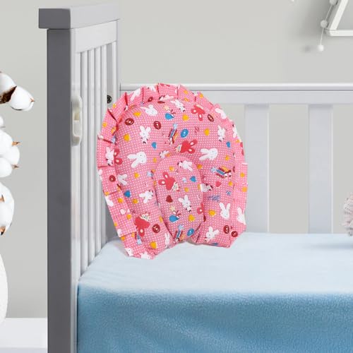 Image of Rai Mustard Seed Head Shaping Pillow for Newborn Baby, Neck Support Takiya| 100% Cotton Cover, Mustard Seed Filling | Prevents Flat Head | 0-12Months (Printed)