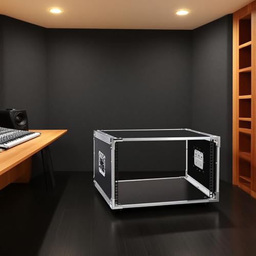 Grande supporto stereo per console di gioco, resistente, nero, per sala musica e soggiorno, perfetto per studi musicali (41 cm)
