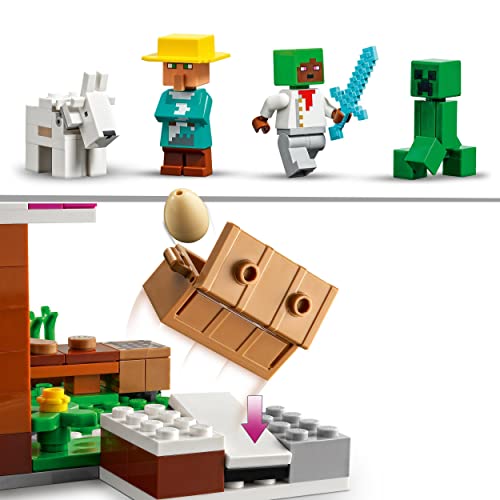 LEGO 21184 Minecraft Die Bäckerei modulares Spielzeug-Set mit Creeper- und Ziege-Figur, Konstruktionsspielzeug für Kinder ab 8 Jahre – Ansicht 4