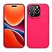 Produktbild kwmobile Handyhülle für iPhone 15 Pro Hülle, für iPhone 15 Pro Case - Hülle Silikon - kabelloses Laden - Neon Pink