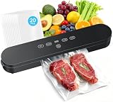 Vacuum Sealer for Food, 4-in-1 Food Sealer Machine Digital Timer