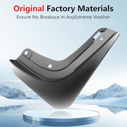Image of 2025-2026 New Tesla Model Y Juniper Accessories Mud Flaps [Stay Clean, Protect Paint] All Weather Guards, for Tesla New Model Y Juniper 2025-2026 Thicker Version (Set of 4)