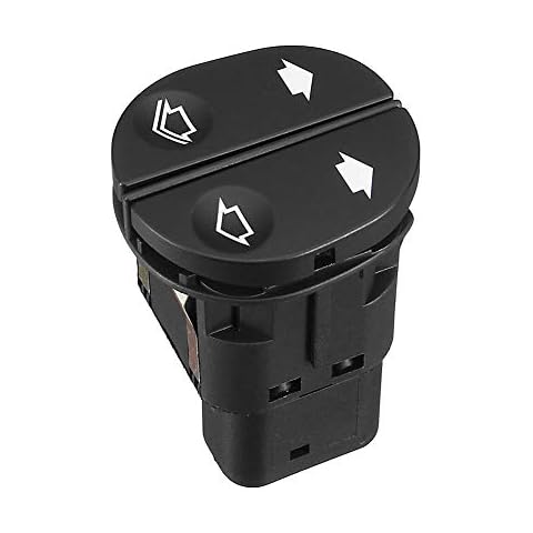 6 Pin Right Side Left Side Power Window Switch, Electric Window Control Switch for Fo rd Fiesta Transit MK7 Connect, OE/OEM 1459686, 6S6T14529AB, 6S6T14529AA Cover