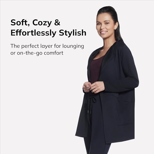 Skechers Women's Skechluxe Restful Hoodigan Hooded Cardigan4