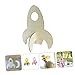 BESPORTBLE 5pcs Wooden Rocket Craft Kit for Boys and Girls DIY Rocket Toys Space Project Kit