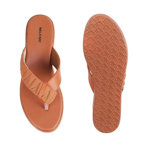Image of Walkway Women Synthetic Leather Wedge Heel Fashion Sandal