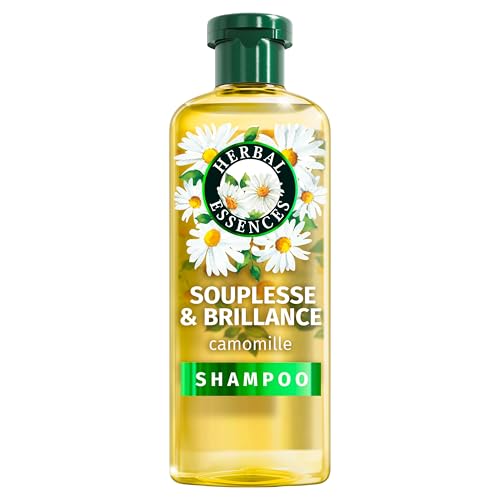 Herbal Essences Souplesse & Brillance Shampooing Camomille 250ml Cheveux Frisés et Ternes plus Souples et Brillants, Extrait de Camomille et Ingrédients...