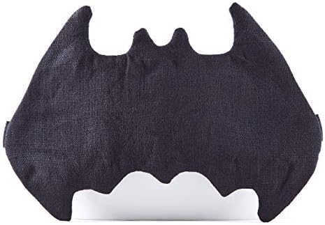 Linen Batman Sleep Mask, Super Hero Mask, Black Bat Mask