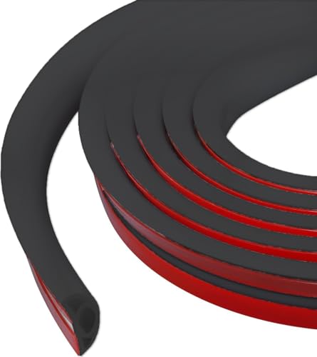 Canaleta autoadhesiva para Cables, Puente para Cables de alimentación en el hogar, Protector de Cables, Negro, Cubierta de Cables, 30 mm (Ancho) x 10 mm (Alto) x 3 Metros de Longitud
