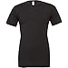 Canvas Mens Triblend Crew Neck Plain Short Sleeve T-Shirt (M) (Charcoal Black Triblend)