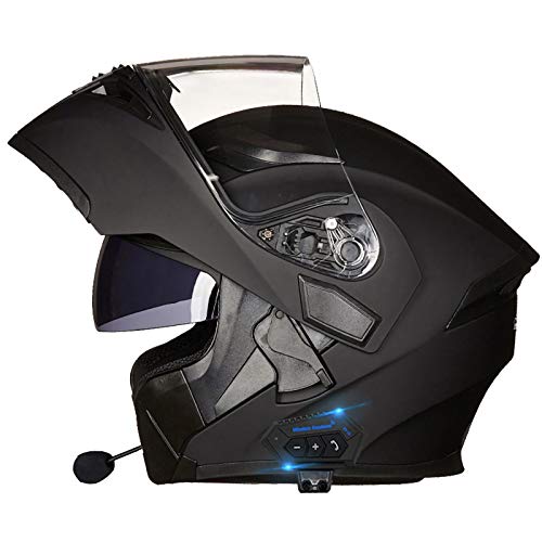 Casque Bluetooth Moto Flip Up Anti-buée pour Balades Cruiser