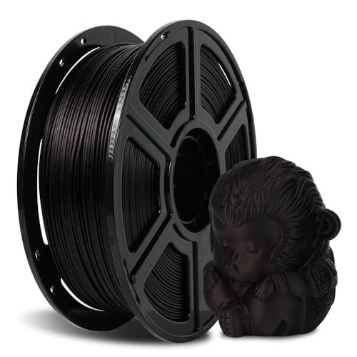 FLASHFORGE Carbon Fiber PLA Filament 1.75mm, Carbon Fiber Reinforced PLA 3D Printer Filament, 1KG Spool, Size Accuracy +