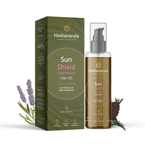 Image of Color Protect Hair Oil | Solarized Ayurvedic Blend | Cedarwood, Lavender, Geranium & Lemongrass | Repairs Chemical Damage | UV Protection | 50 ml