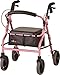 NOVA 20" Zoom Rollator Walker, Pink