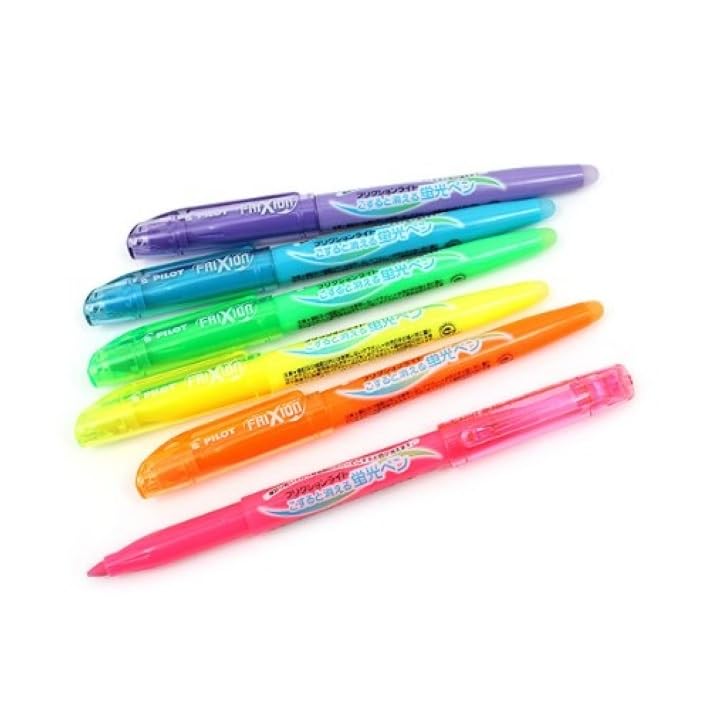 Amazon.co.jp: パイロット 消える蛍光ペン フリクションライト 6色