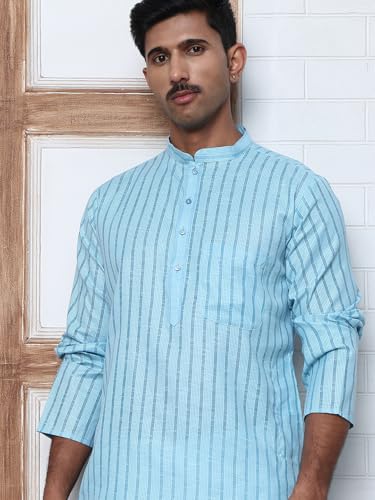 Image of Jompers Men's Cotton Striped Kurtas