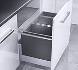 pala basura metalica Cómodos – el sistema de separación de residuos se suministra con una plantilla de instalación, por lo que no es necesario medir cuando se instala en el extractor del armario