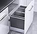 Produktbild Hailo Mülleimer Einbau Abfalleimer Triple XL 74 für 80er Schränke m Frontauszug
