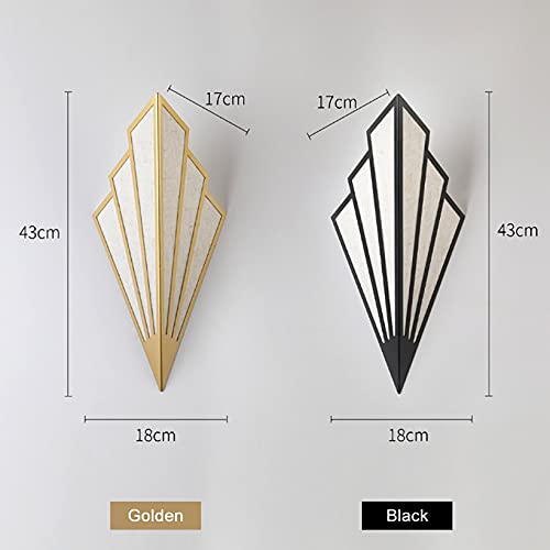 Appliques murales LED couloir escalier lampe de chevet moderne dorée E14 - 4