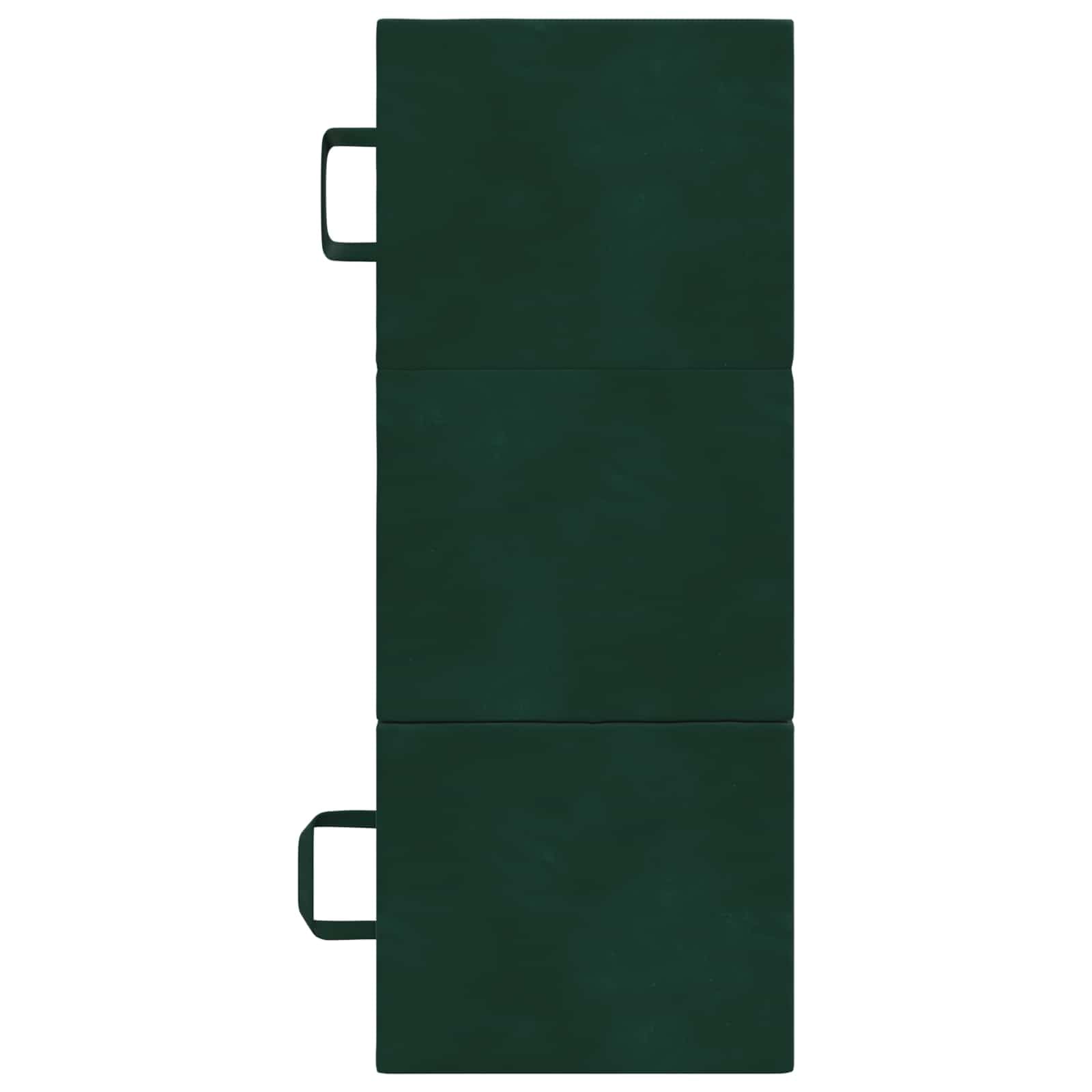 Sofa rozkładana 90 x 67 x 45 cm ciemnozielona pianka poliestrowa
