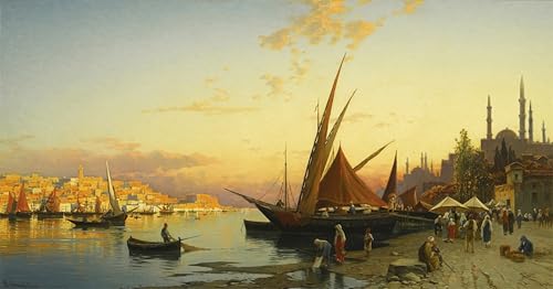 Prints Toile la Corne d'Orinople Hermann David Corrodi