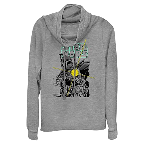 Camisa Star Wars Megablaste de mujer gris M ideal para maratones de cine