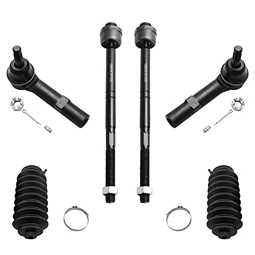 Detroit Axle - Front Upper Lower Control Arms + Tie Rods + Sway Bars Replacement For Cadillac Chevy Gmc Models - 12Pc Set #TOP4