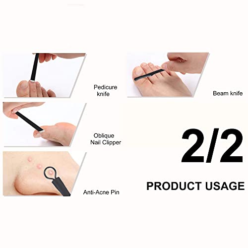 DOCOSS 15 IN 1 Stainless Steel Nail Cutter Kit Set For Men Women Manicure & Pedicure Kit IncludeS Filer, Acne Remover Needle with Leather Case - Image 5